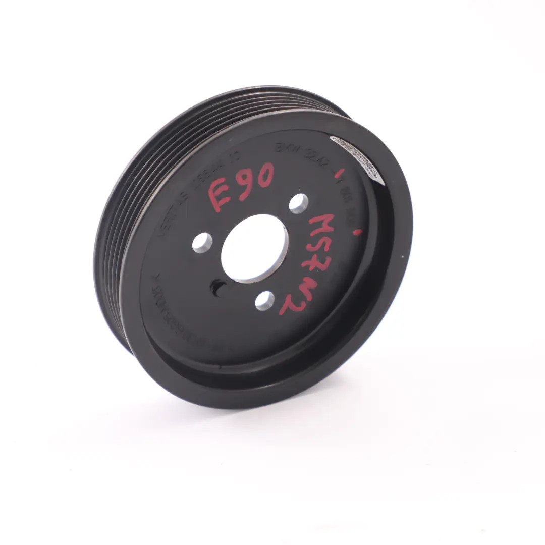 Polea de la Bomba de Dirección Rueda Diesel M57N2 para BMW E90 E91 E92 335d con número de pieza 7801606 BMW E90 E91 E92 335d Polea de la Bomba de Dirección Rueda Diesel M57N2 - SKU 7801606 - Número de pieza 7801606