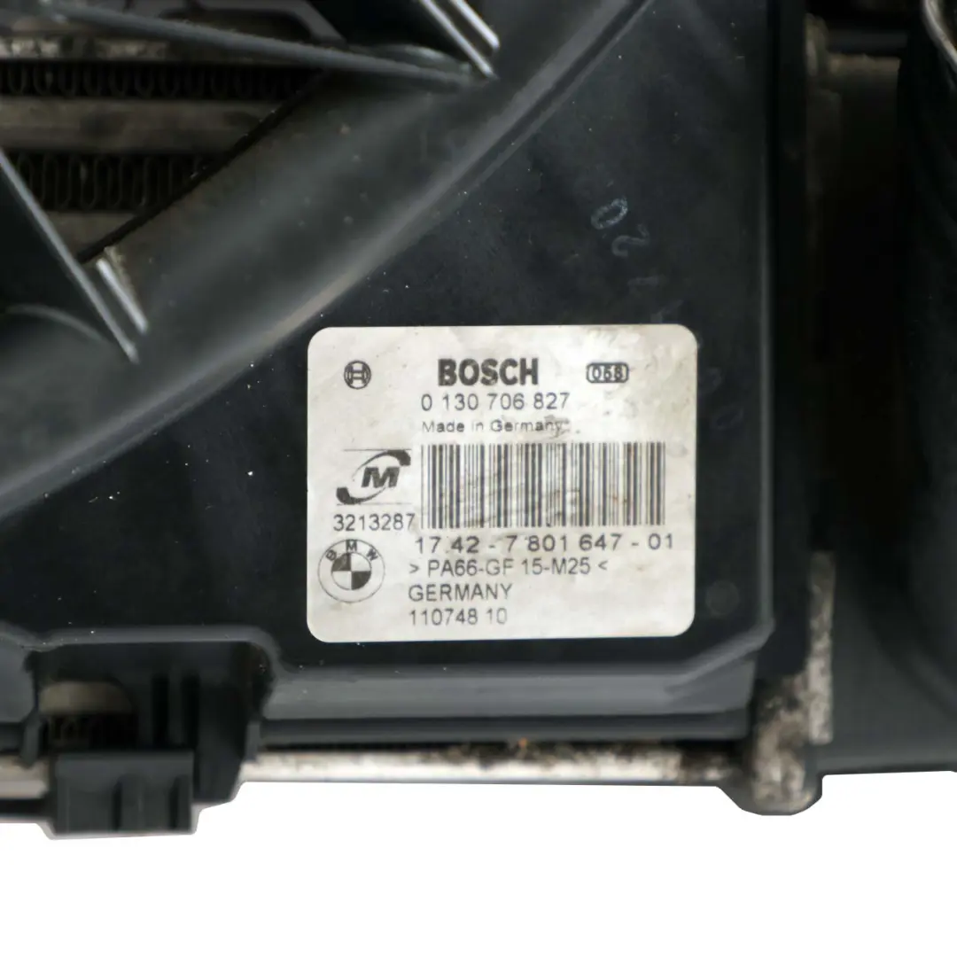 600W Diesel Ventilador Radiador Completo para BMW E87 E90 E91 E92 con número de pieza 7801647 BMW E87 E90 E91 E92 600W Diesel Ventilador Radiador Completo - SKU 7801647-2 - Número de pieza 7801647