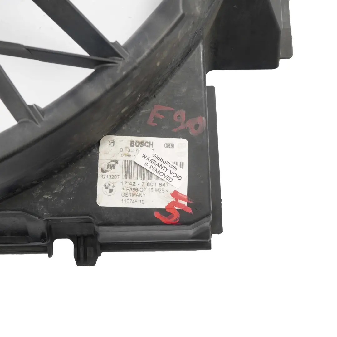 BMW E87 Radiator Fan Diesel Engine Cooling Shroud Housing E90 - SKU 7801647-5 - Part number 7801647