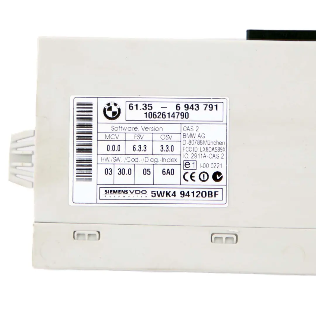 M47N2 ECU Control Unit Kit DDE CAS2 Key BMW E60 E87 E90 120d 320d 520d - SKU 7801711-2 - Part number 7801711