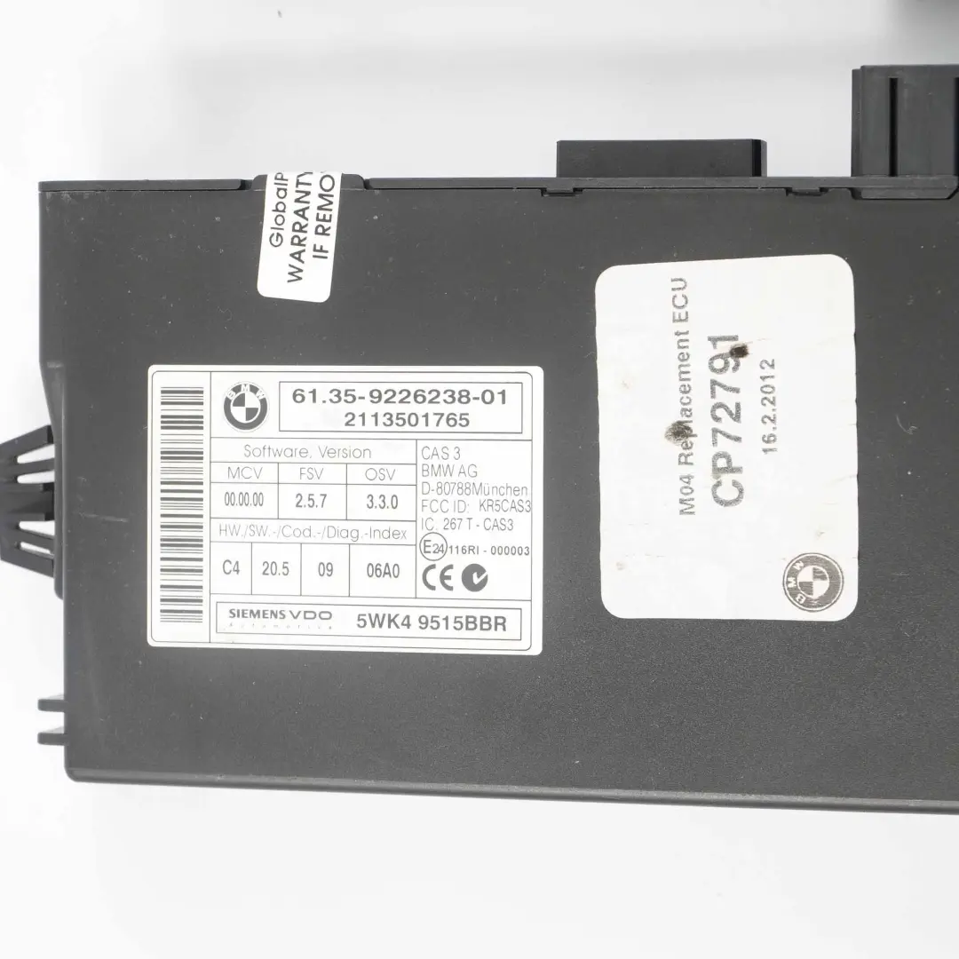 M47N2 ECU Engine Control Kit DDE CAS2 Key BMW E60 E87 E90 120d 320d 520d - SKU 7801711-6 - Part number 7801711