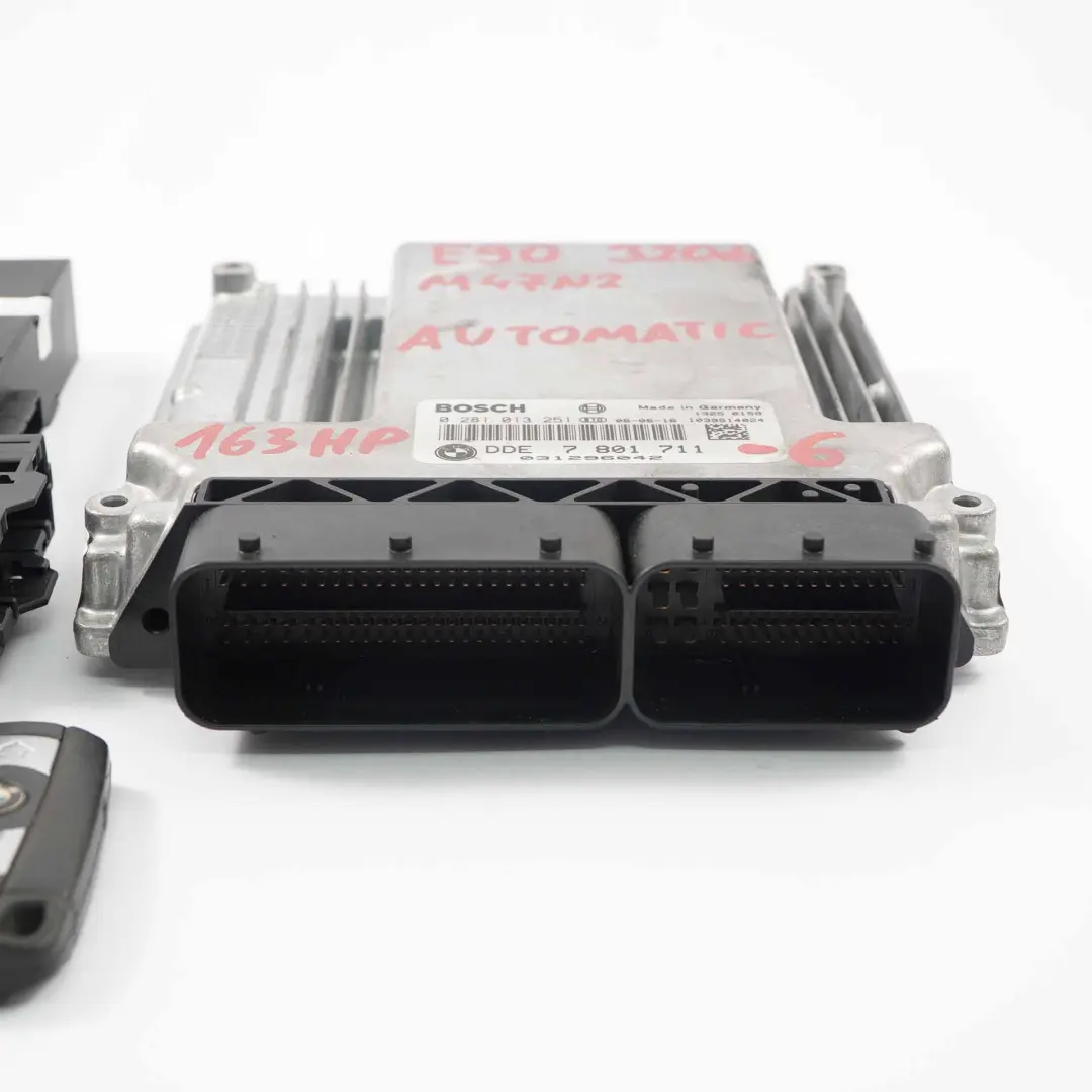 M47N2 ECU Engine Control Kit DDE CAS2 Key BMW E60 E87 E90 120d 320d 520d - SKU 7801711-6 - Part number 7801711