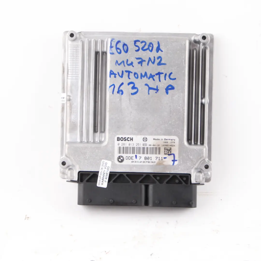 BMW E60 E87 E90 120d 320d 520d M47N2 ECU Control Unit Kit DDE 7801711 CAS2 Keys - SKU 7801711-7 - Part number 7808125