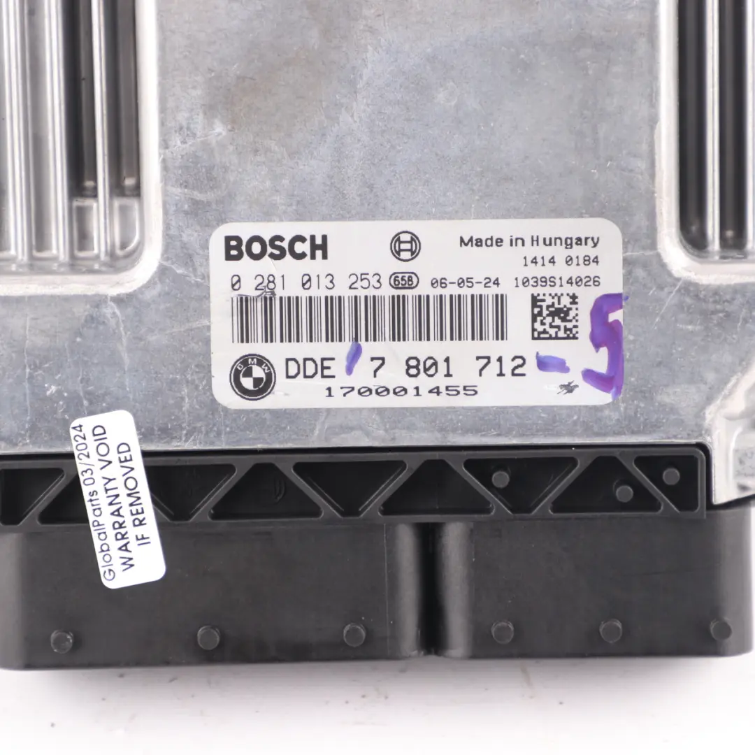 BMW E60 E90 330d 530d M57N2 ECU Engine ECU Kit DDE CAS2 + Key Automatic - SKU 7801712-5 - Part number 7801712