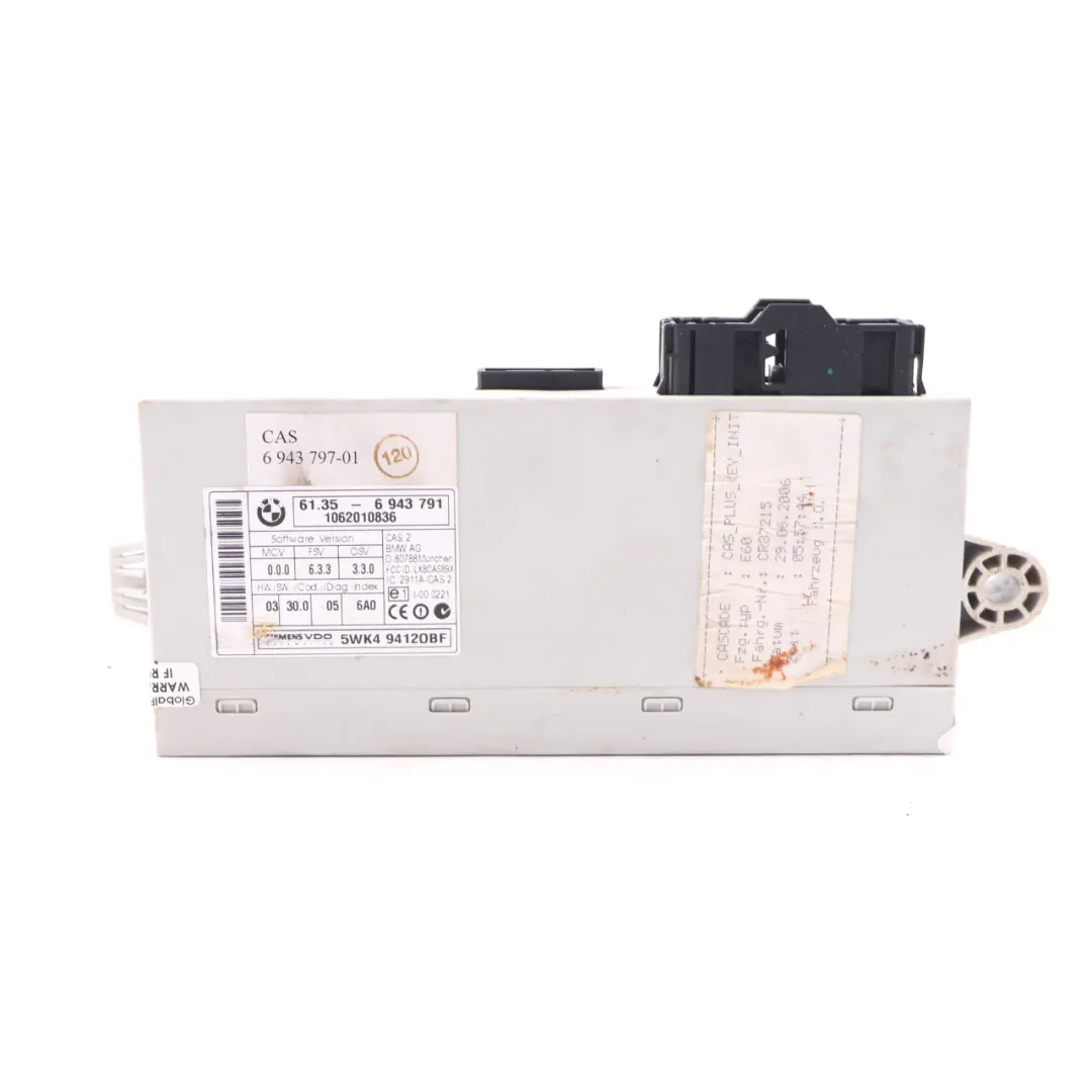 BMW E60 E90 330d 530d M57N2 ECU Engine ECU Kit DDE CAS2 + Key Automatic - SKU 7801712-5 - Part number 7801712