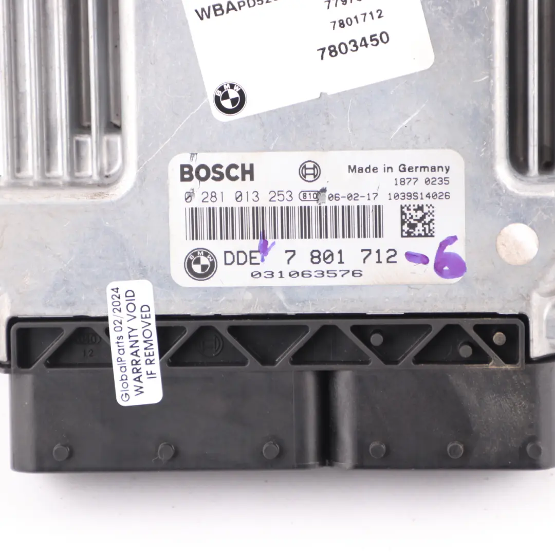 BMW E83 3.0d M57N2 Engine Control Unit Module DDE Automatic - SKU 7801712-6 - Part number 7801712 