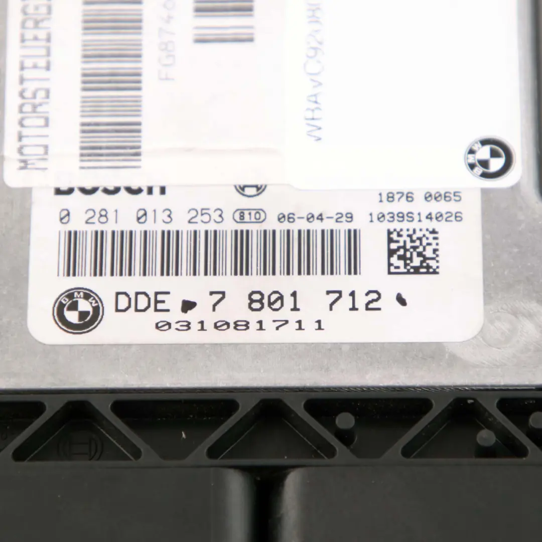 M57N2 Engine DDE Control Unit Automatic to BMW E60 E61 E90 E91 330d 530d with Part number 7801712 BMW E60 E61 E90 E91 330d 530d M57N2 Engine DDE Control Unit Automatic - SKU 7801712 - Part number 7801712