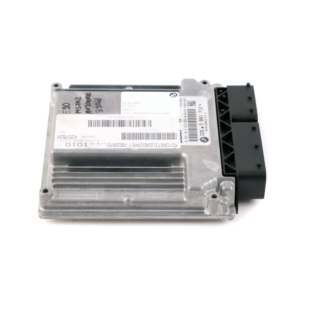 M57N2 Engine DDE Control Unit Automatic to BMW E60 E61 E90 E91 330d 530d with Part number 7801712 BMW E60 E61 E90 E91 330d 530d M57N2 Engine DDE Control Unit Automatic - SKU 7801712 - Part number 7801712