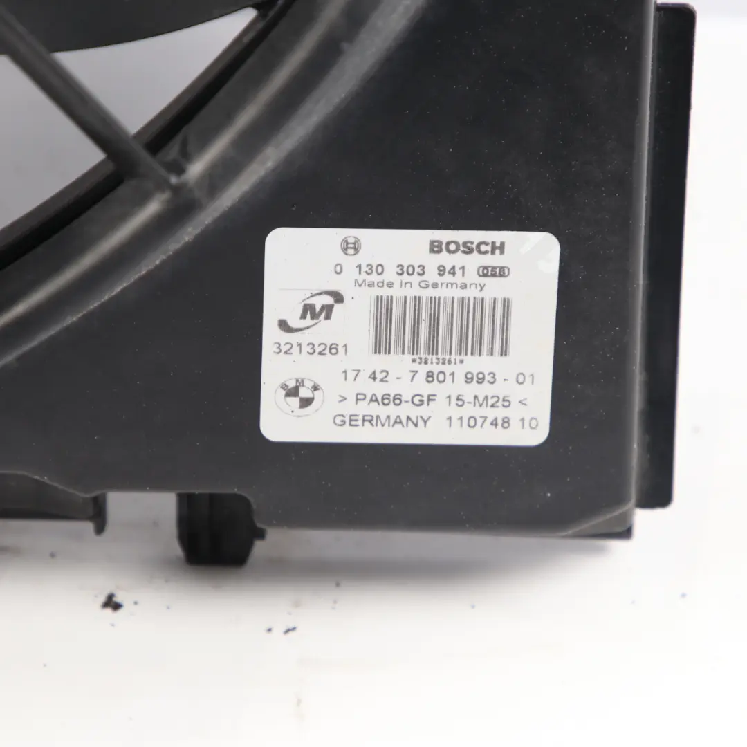 BMW E81 E87 E90 E91 E92 Carcasa Del Ventilador Del Radiador Diésel 300 W - SKU 7801993-4 - Número de pieza 7801993