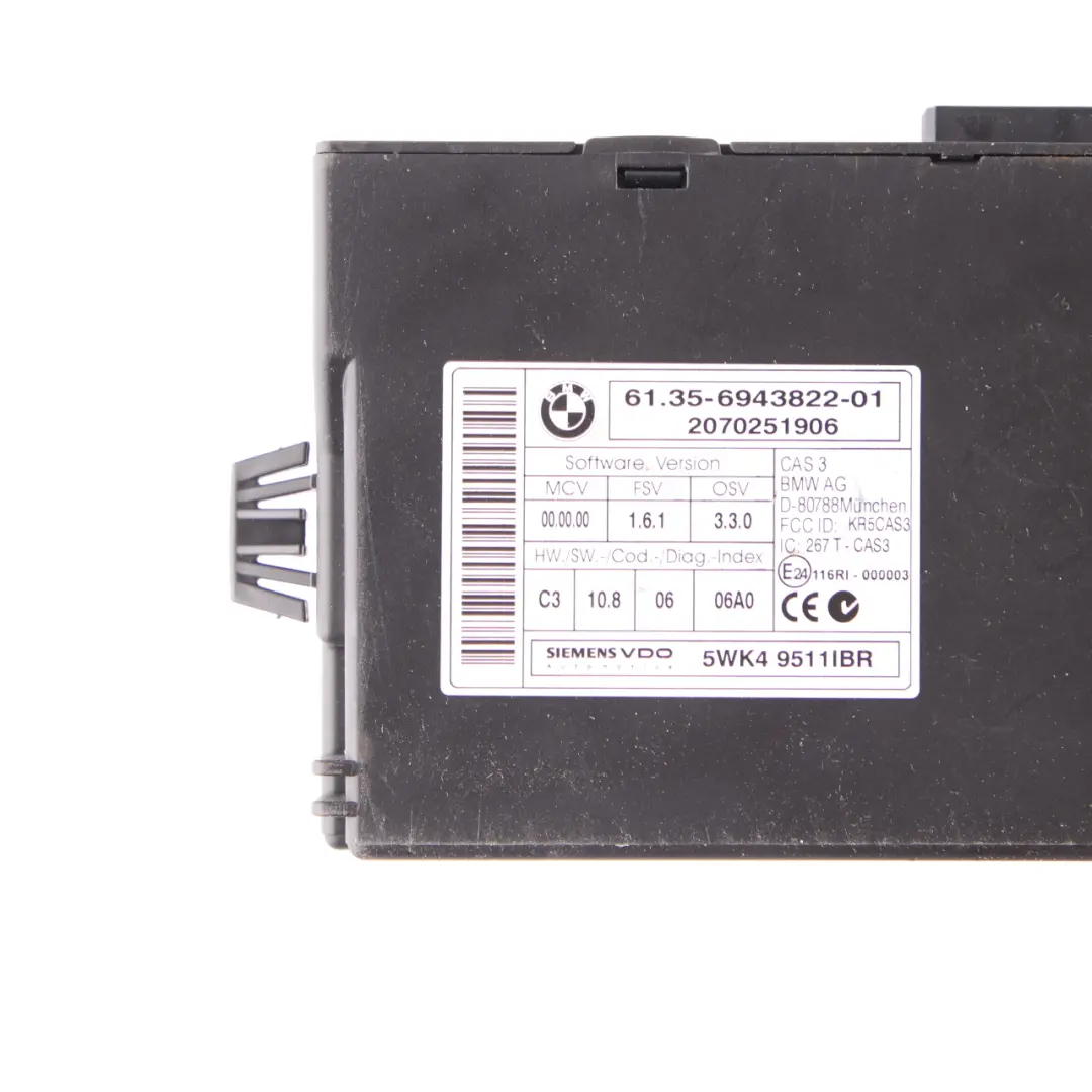 BMW E60 E61 525d M57N 177HP ECU Kit DDE + CAS3 + Key Automatic - SKU 7802266-1 - Part number 7802266