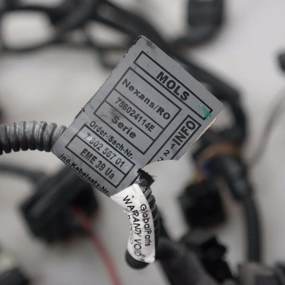 M57N2 Diesel Manual Engine Wiring Loom Harness to BMW 3 Series E90 E91 E92 325D with Part number 7802567 BMW 3 Series E90 E91 E92 325D M57N2 Diesel Manual Engine Wiring Loom Harness - SKU 7802567 - Part number 7802567