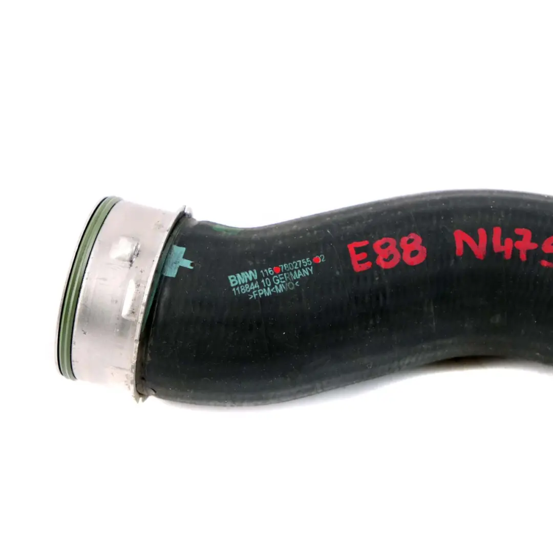 BMW E84 23dX E82 E88 123d N47S Manguera de aire carga Tubo admisión Intercooler - SKU 7802755 - Número de pieza 7802755