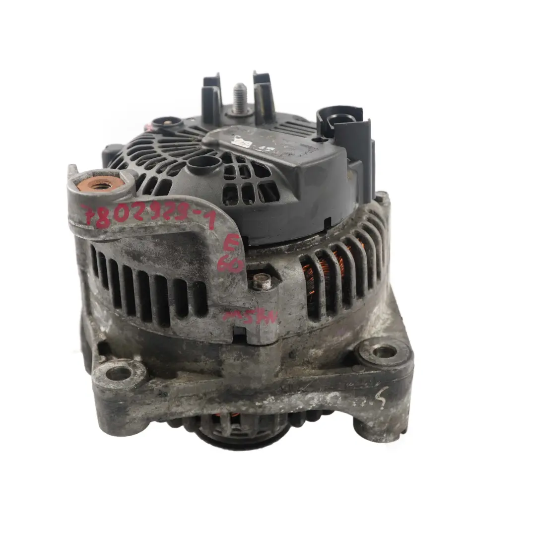 M57N M57N2 Alternador Generador Compacto Valeo 170A para BMW E60 E61 E65 con número de pieza 7802929 BMW E60 E61 E65 M57N M57N2 Alternador Generador Compacto Valeo 170A - SKU 7802929-1 - Número de pieza 7802929