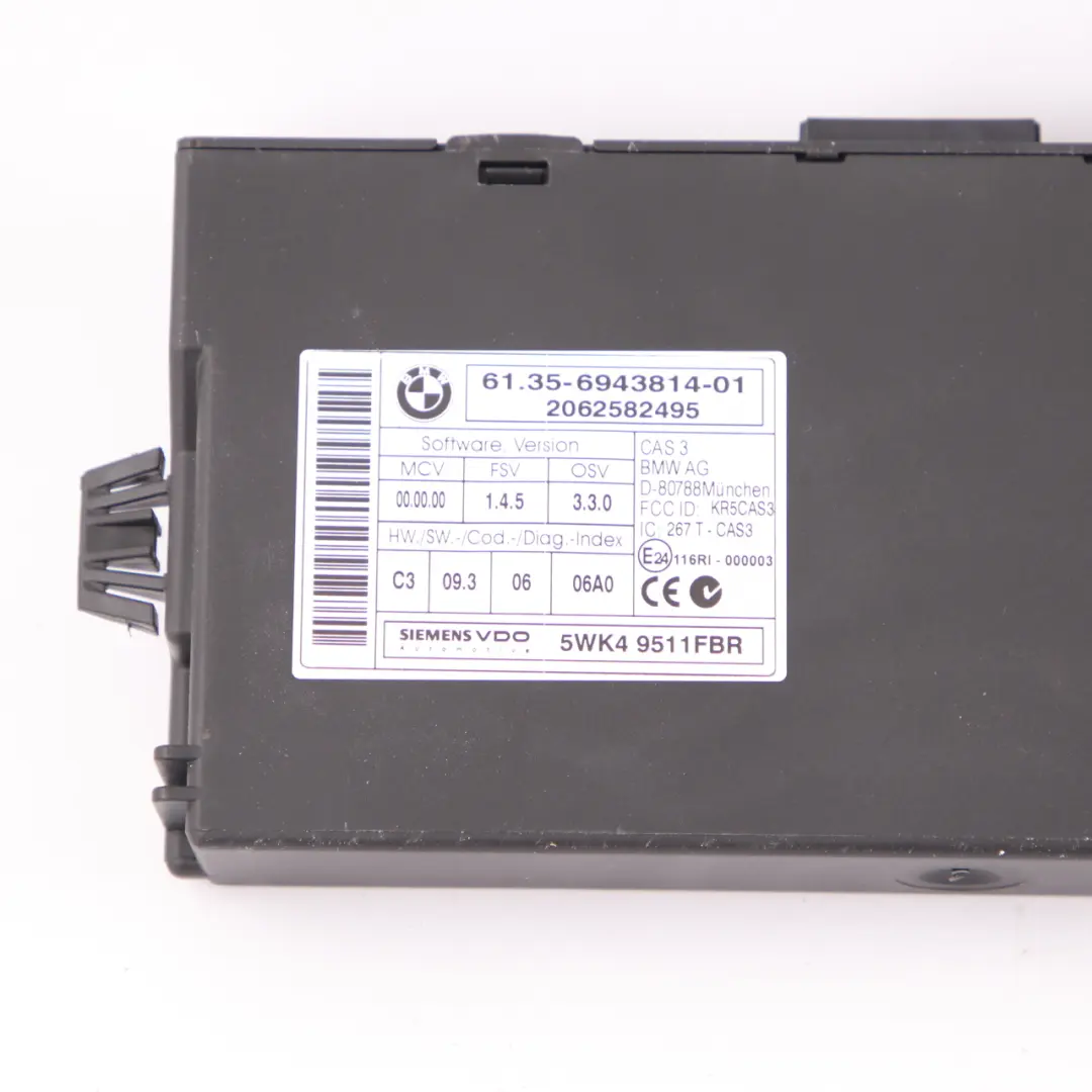 M57N2 ECU Engine Kit DDE CAS3 + Key Automatic to BMW E60 E90 E91 330d 530d with Part number 7803369 BMW E60 E90 E91 330d 530d M57N2 ECU Engine Kit DDE CAS3 + Key Automatic - SKU 7803369-1 - Part number 7803369