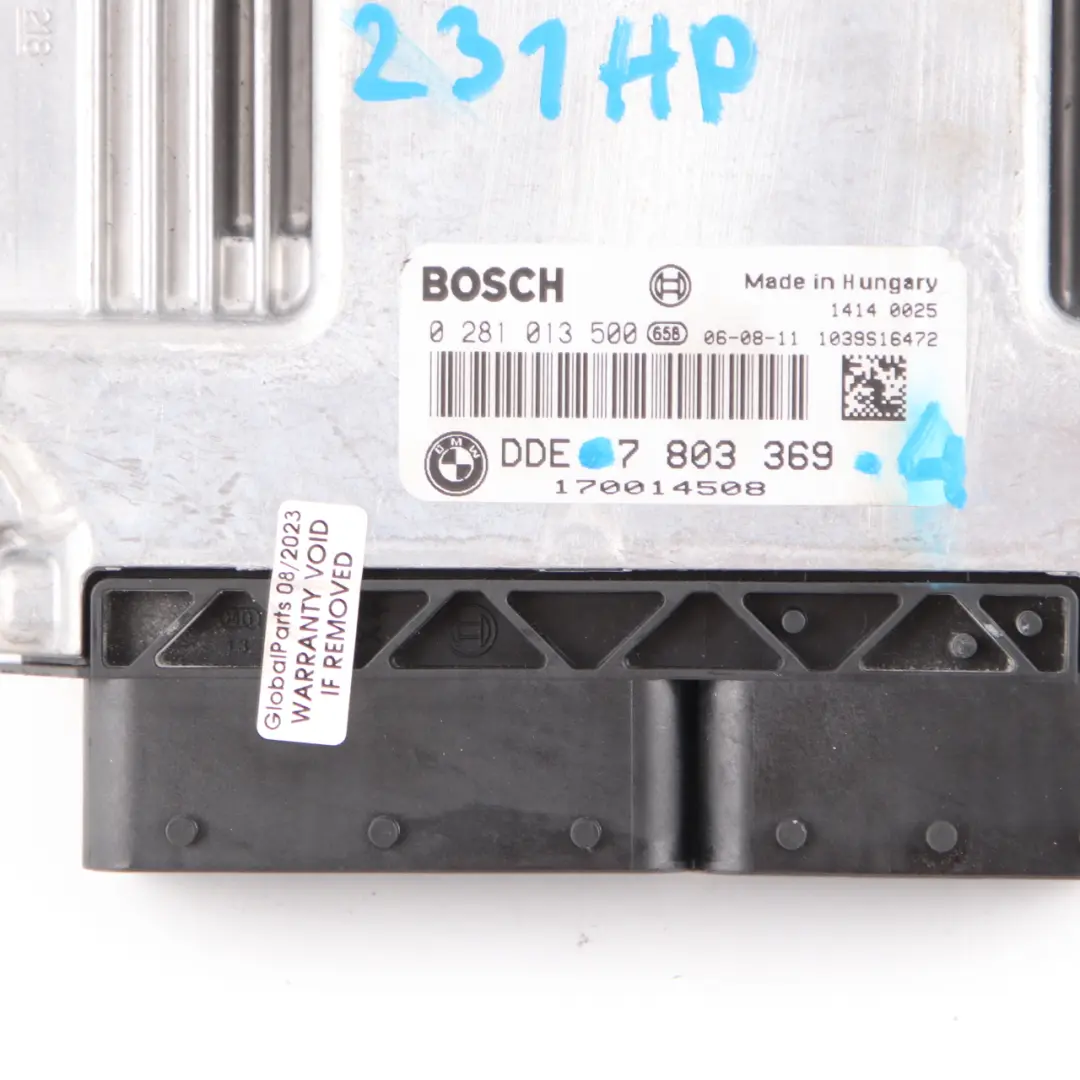 BMW E60 E90 330d 530d M57N2 ECU Engine Kit DDE CAS3 + Key Automatic - SKU 7803369-4 - Part number 7803369