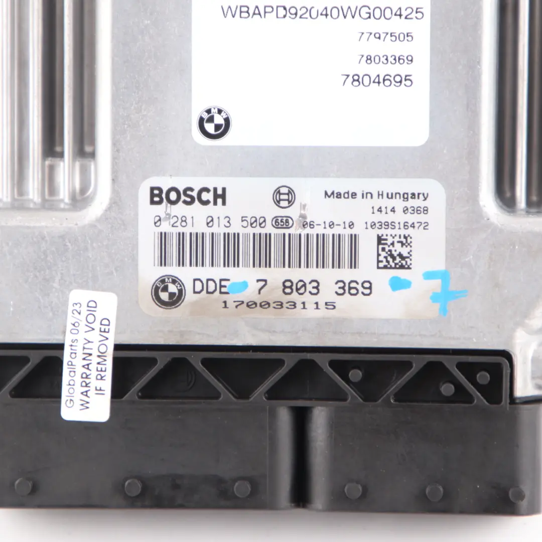 M57N2 218HP ECU Engine Unit DDE CAS3 + Key Automatic to BMW E83 LCI 3.0d with Part number 7803369 BMW E83 LCI 3.0d M57N2 218HP ECU Engine Unit DDE CAS3 + Key Automatic - SKU 7803369-7 - Part number 7803369