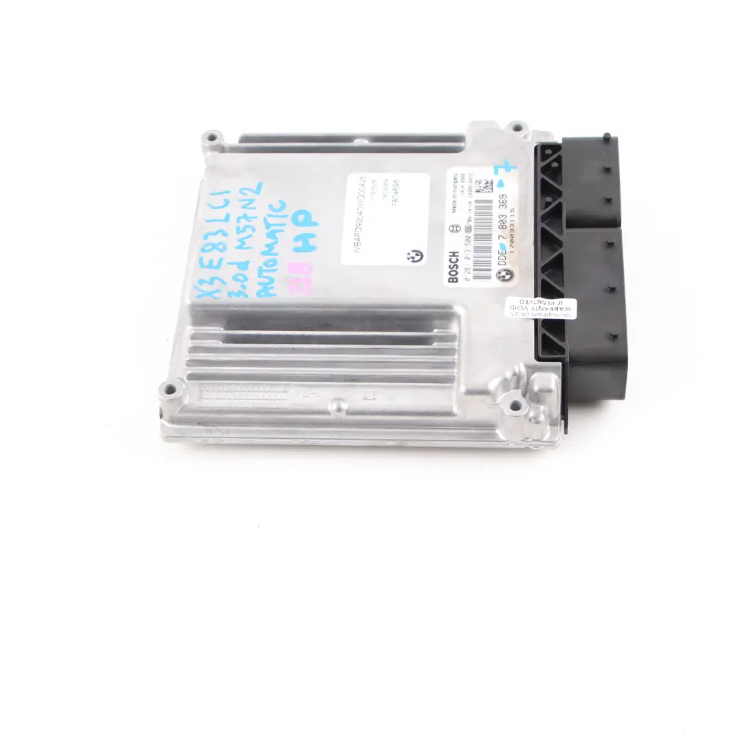 M57N2 218HP ECU Engine Unit DDE CAS3 + Key Automatic to BMW E83 LCI 3.0d with Part number 7803369 BMW E83 LCI 3.0d M57N2 218HP ECU Engine Unit DDE CAS3 + Key Automatic - SKU 7803369-7 - Part number 7803369