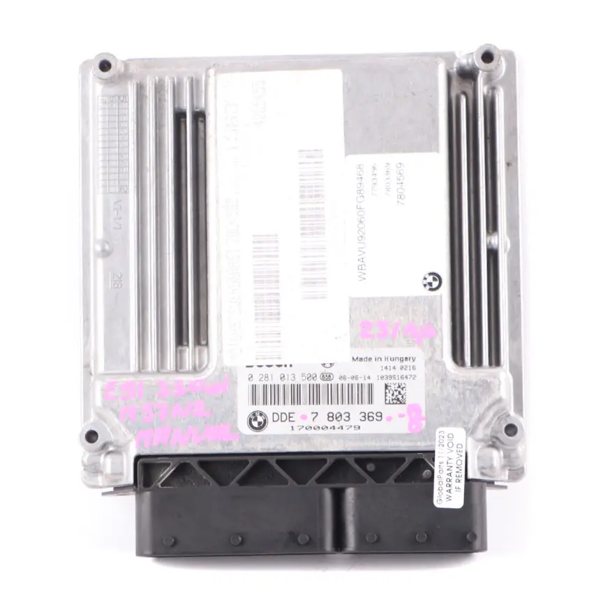 BMW E60 E90 330d 530d M57N2 ECU Motor KIT DDE CAS3 Llave - SKU 7803369-8 - Número de pieza 7803369