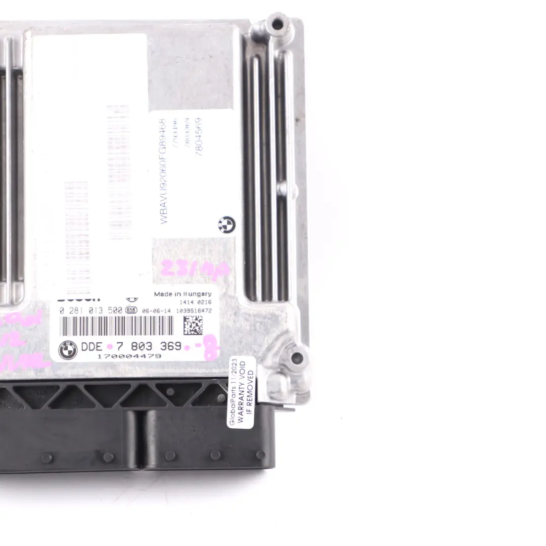 BMW E60 E90 330d 530d M57N2 231HP ECU Engine Control Unit DDE Manual - SKU 7803369-8 - Part number 7803369