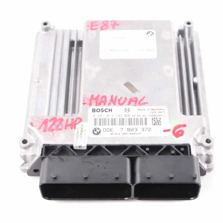 M47N2 122HP Engine Unit Module ECU DDE Manual to BMW E87 E90 E91 118d 318d with Part number 7803372 BMW E87 E90 E91 118d 318d M47N2 122HP Engine Unit Module ECU DDE Manual - SKU 7803372-6 - Part number 7803372
