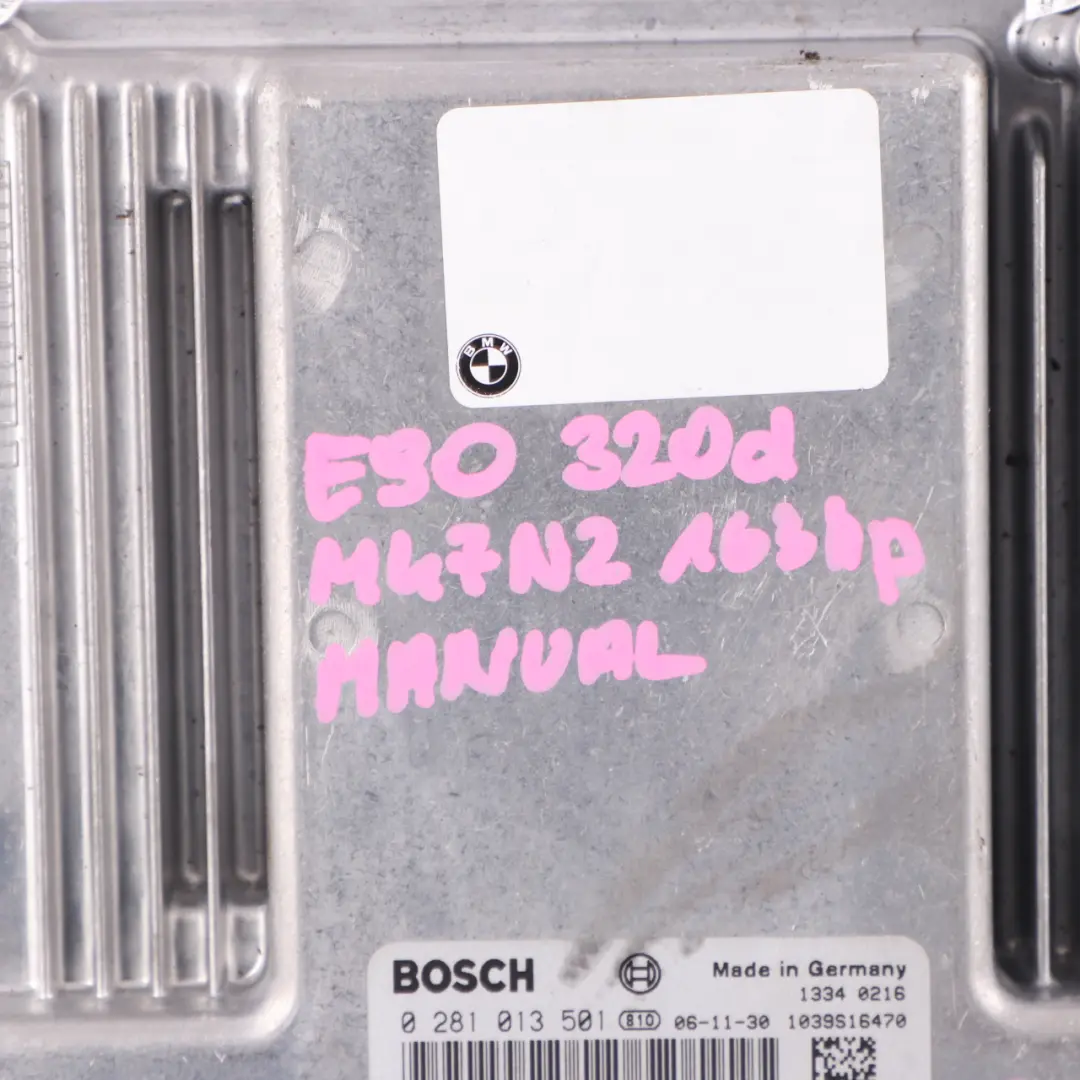 BMW E87 E90 E60 120D 320D 520D M47N2 163HP Komputer ECU DDE Manual - SKU 7803373-10 - Numer Części 7803373