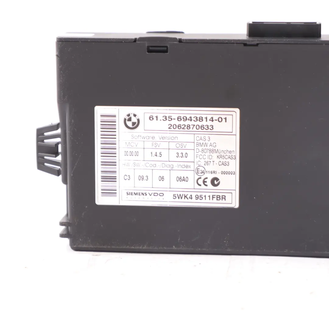 BMW E60 E87 E90 M47N2 120d 320d 520d ECU Kit DDE CAS3 Key - SKU 7803373-2 - Part number 7803373