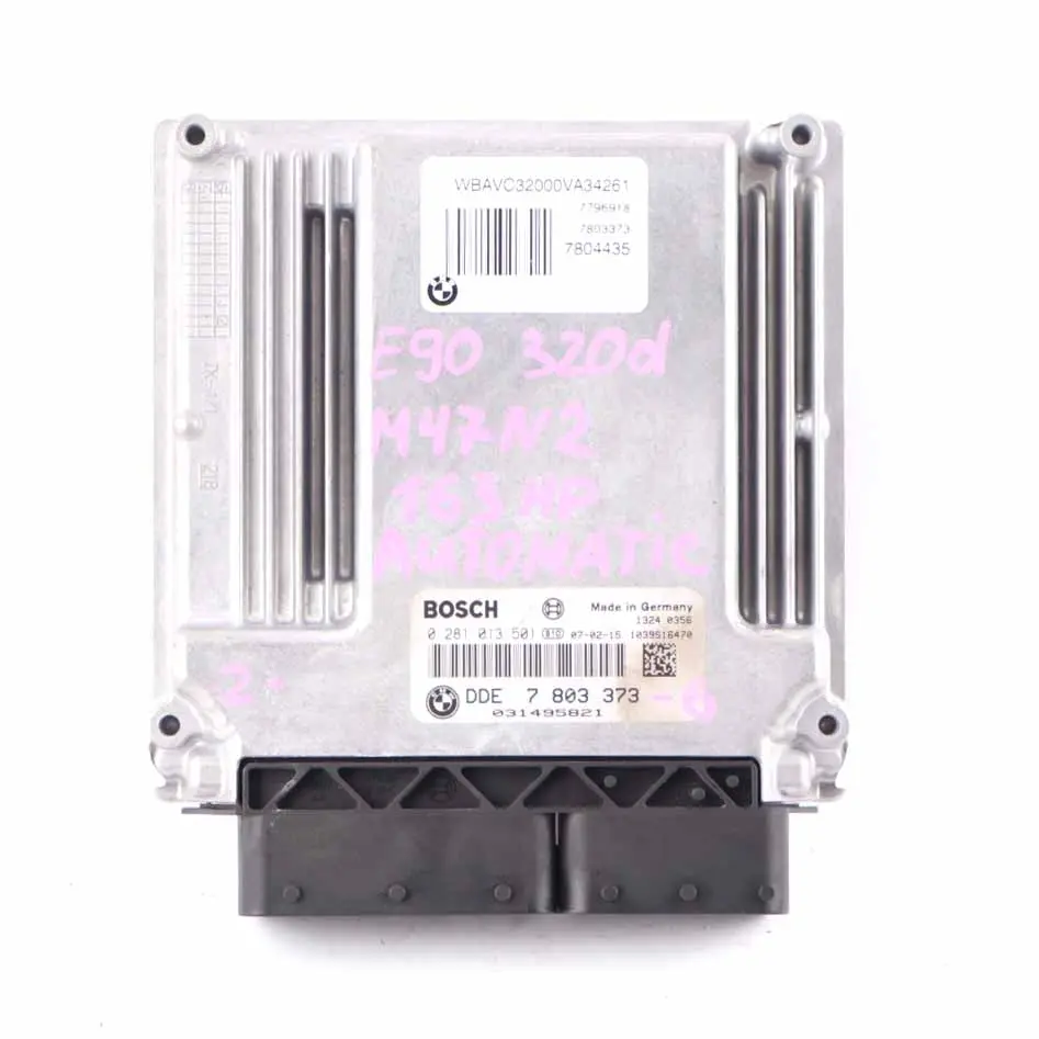 BMW E60 E87 E90 120d 320d 520d M47N2 Engine Control ECU Kit DDE CAS3 Key - SKU 7803373-4 - Part number 7803373