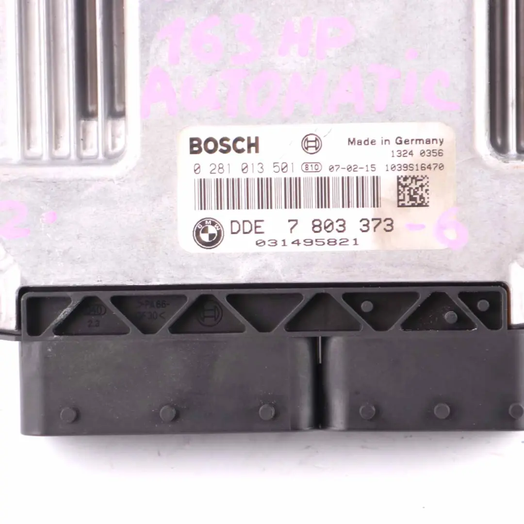 BMW E60 E87 E90 120d 320d 520d M47N2 Engine Control ECU Kit DDE CAS3 Key - SKU 7803373-4 - Part number 7803373