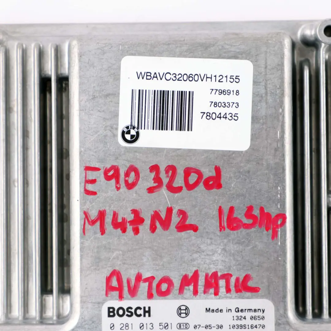 BMW E60 E87 E90 120d 320d 520d M47N2 Zestaw Sterowania Silnika CAS3 - SKU 7803373-6 - Numer Części 7803373