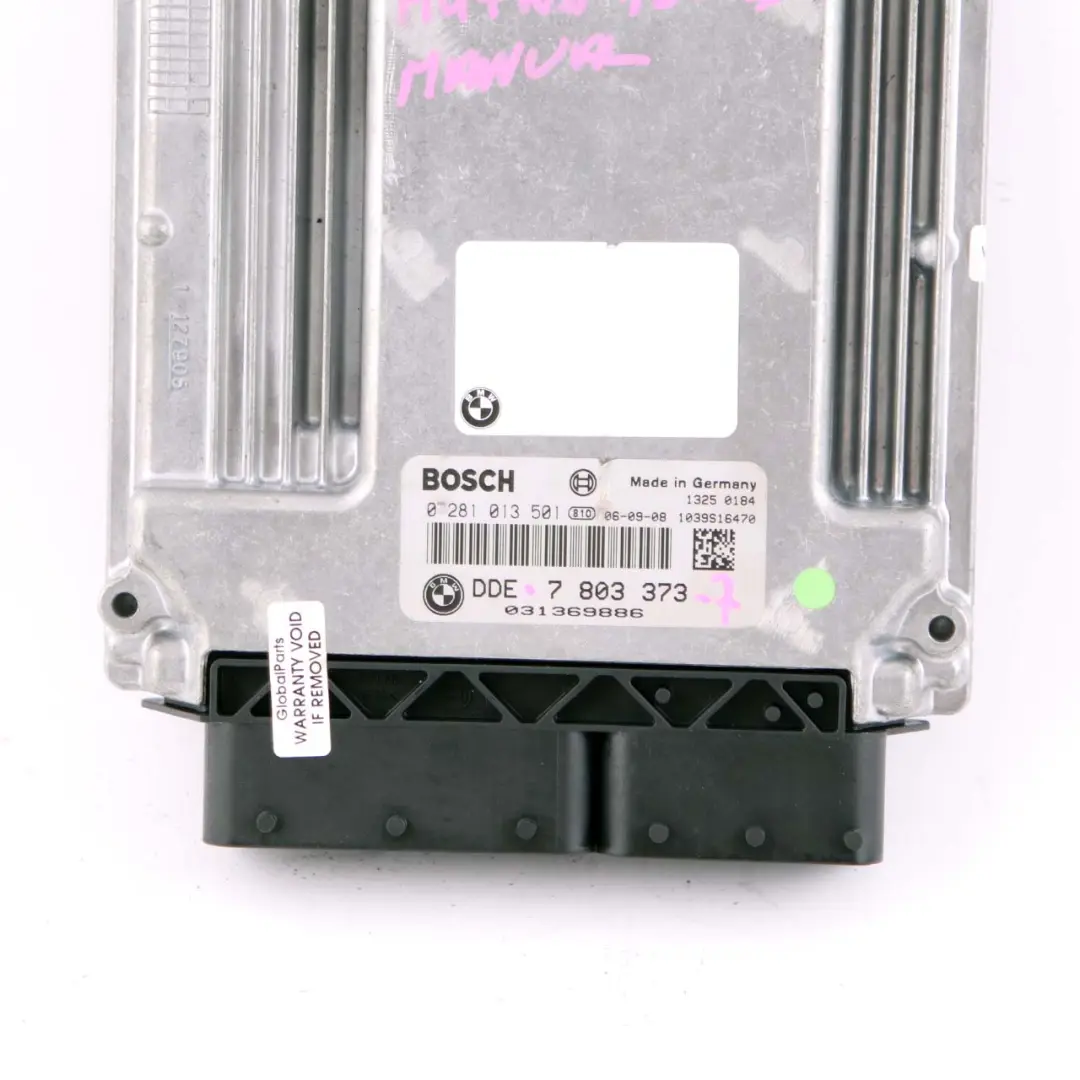 M47N2 2.0d 150HP ECU Engine Control Unit DDE Manual to BMW X3 E83 LCI with Part number 7803373 BMW X3 E83 LCI M47N2 2.0d 150HP ECU Engine Control Unit DDE Manual - SKU 7803373-7 - Part number 7803373