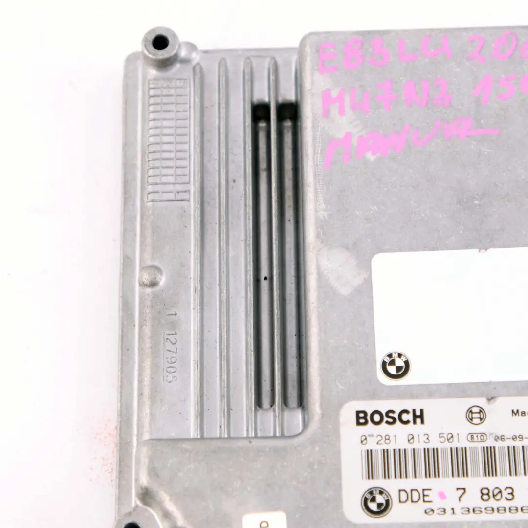 BMW X3 E83 LCI M47N2 2.0d 150HP ECU Engine Control Unit DDE Manual - SKU 7803373-7 - Part number 7803373
