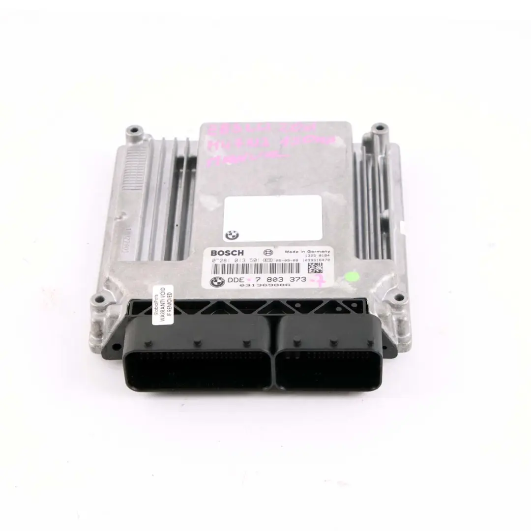 BMW X3 E83 LCI M47N2 2.0d 150HP ECU Engine Control Unit DDE Manual - SKU 7803373-7 - Part number 7803373