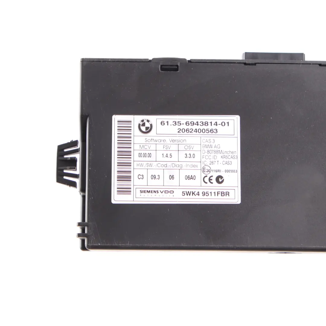 M57N2 231HP Engine ECU Kit DDE + CAS3 + Key Automatic to BMW E92 E93 330d with Part number 7805286 BMW E92 E93 330d M57N2 231HP Engine ECU Kit DDE + CAS3 + Key Automatic - SKU 7805286-4 - Part number 7805286
