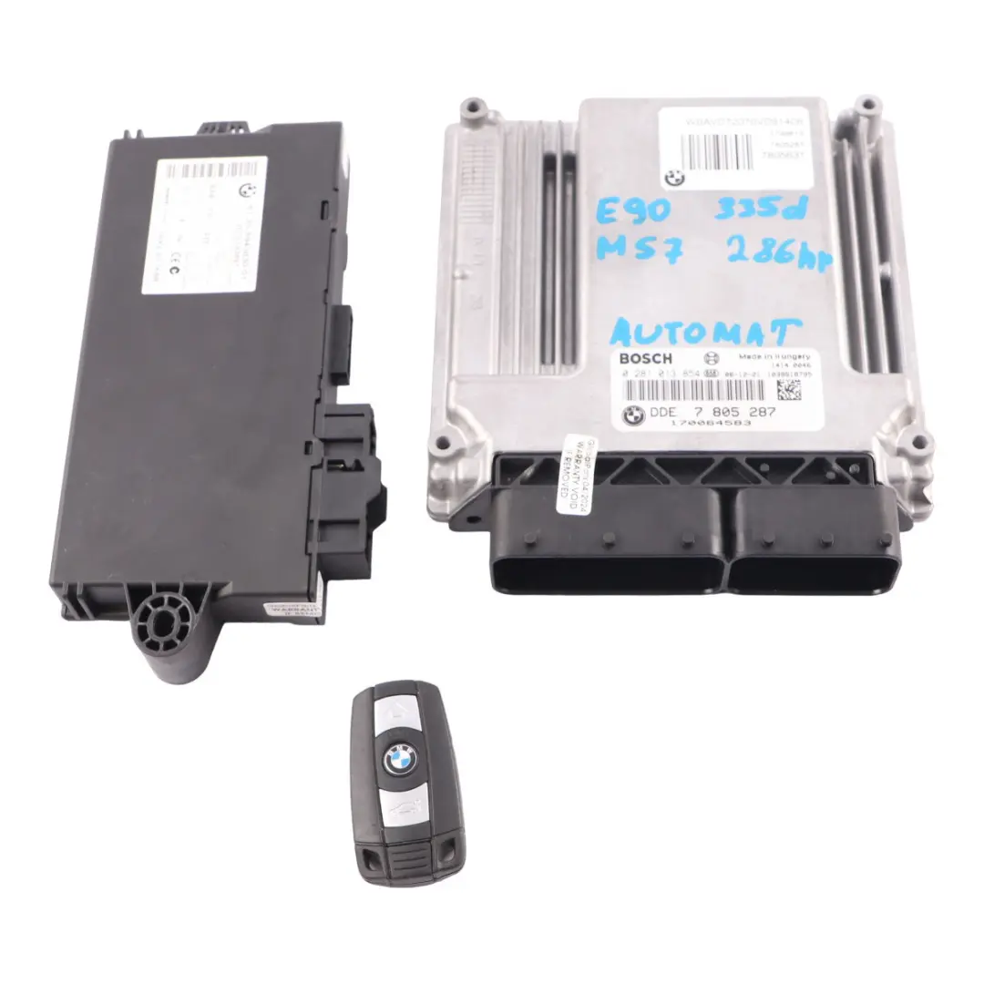 BMW E60 LCI E90 335d 535d M57N2 286HP Engine ECU Kit Unit DDE CAS3 Key - SKU 7805287-3 - Part number 7805287