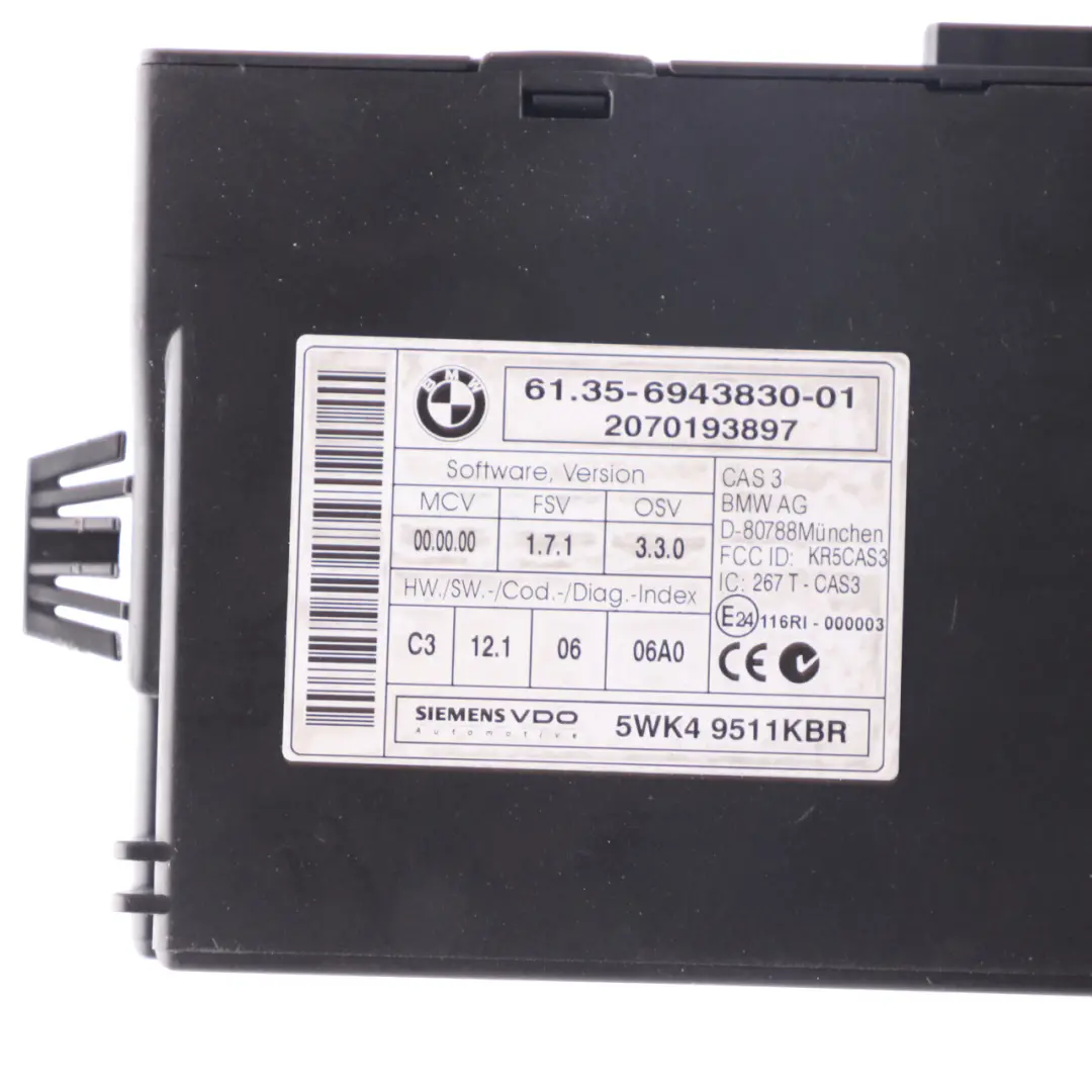 BMW E60 LCI E90 335d 535d M57N2 286HP Engine ECU Kit Unit DDE CAS3 Key - SKU 7805287-3 - Part number 7805287