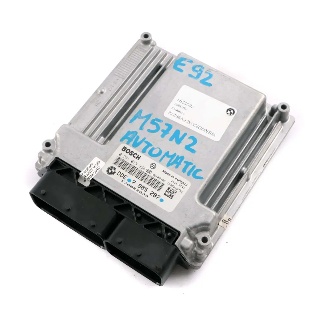 BMW E60 E90 X5 E70 3.0sd 335d 535d M57N2 Motor ECU DDE Automático - SKU 7805287 - Número de pieza 7805287