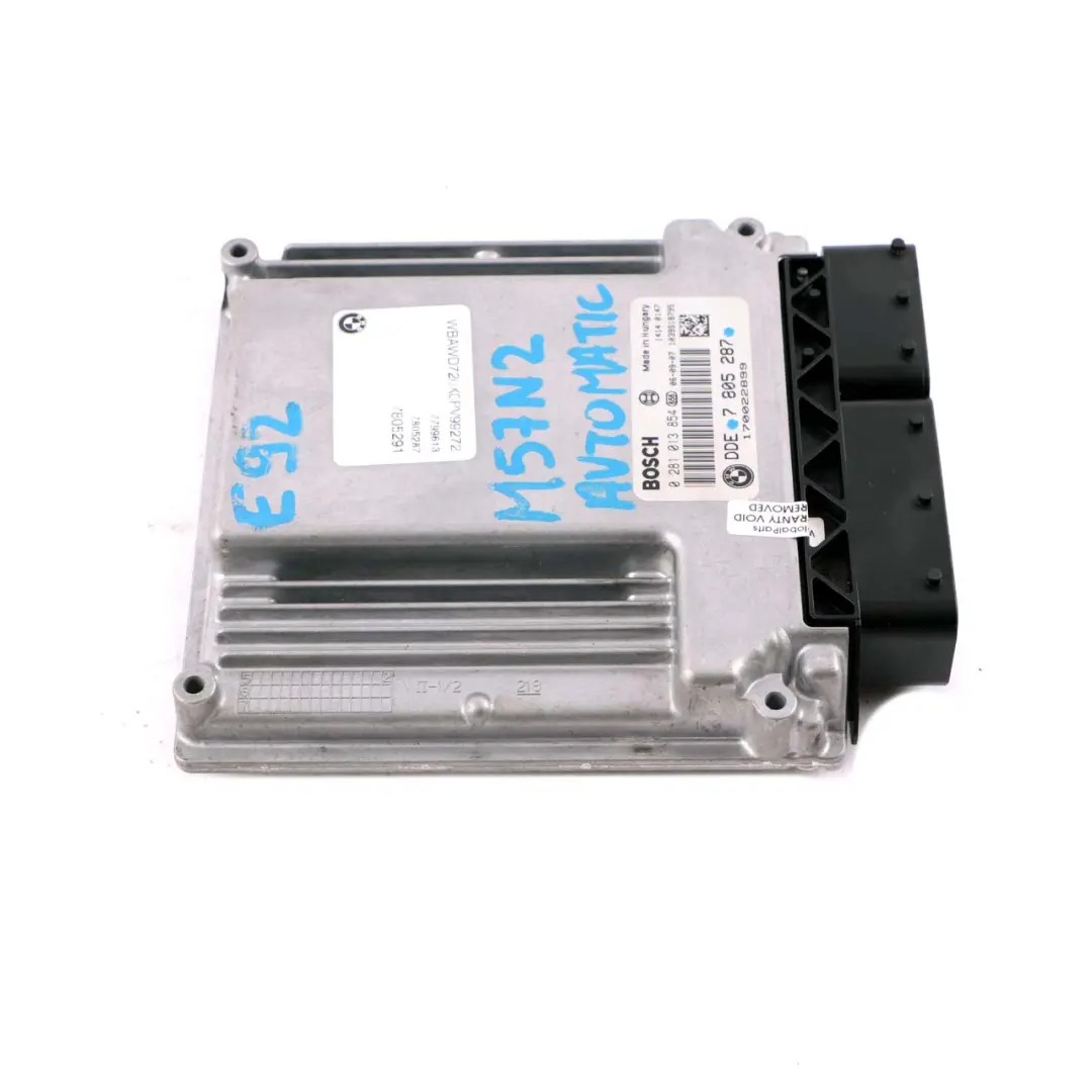 3.0sd 335d 535d M57N2 Engine ECU DDE Automatic to BMW E60 E90 X5 E70 with Part number 7805287 BMW E60 E90 X5 E70 3.0sd 335d 535d M57N2 Engine ECU DDE Automatic - SKU 7805287 - Part number 7805287