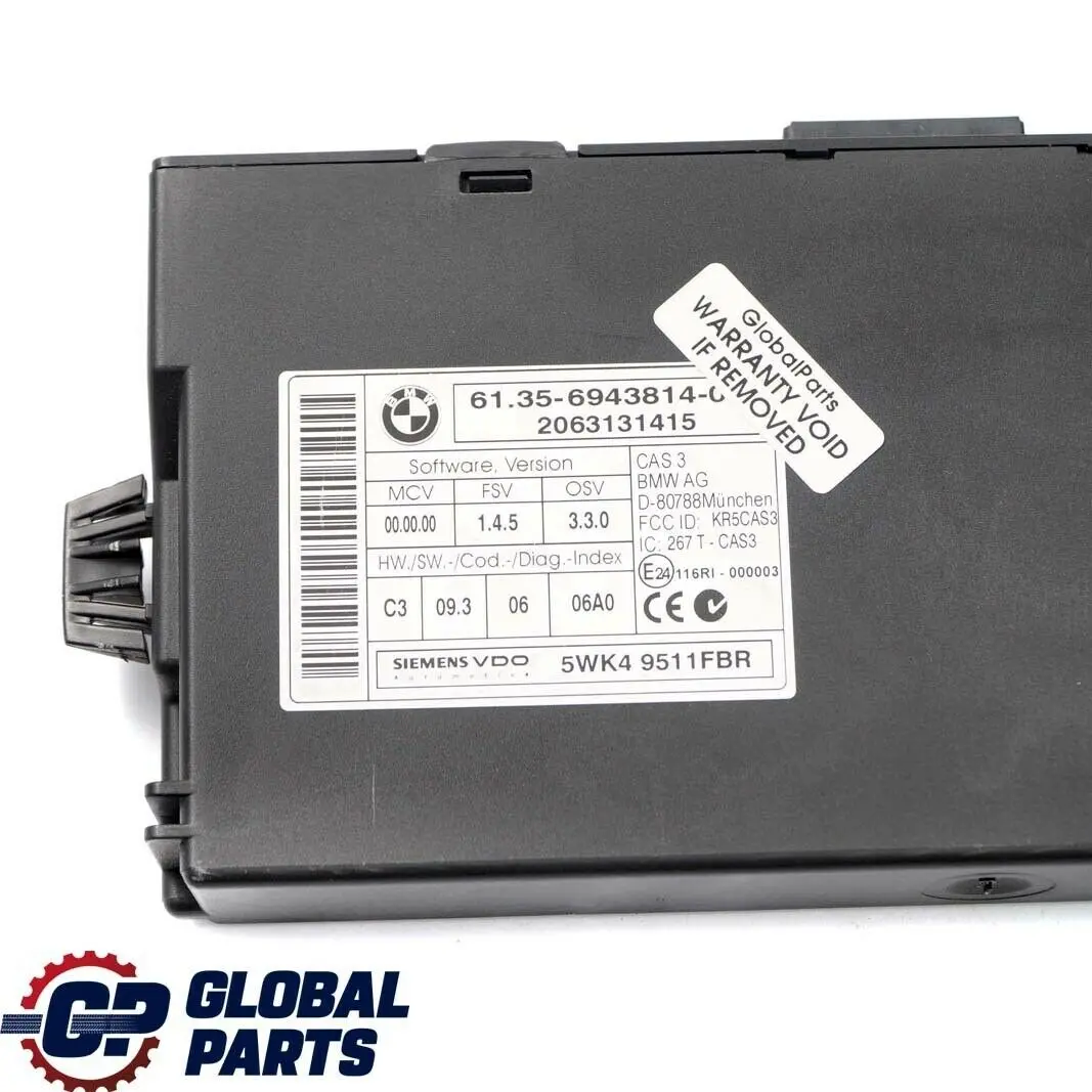 BMW E60 LCI E90 E91 E92 325d 525d M57N2 Engine ECU KIT DDE CAS3 + Keys - SKU 7805288-1 - Part number 7805288