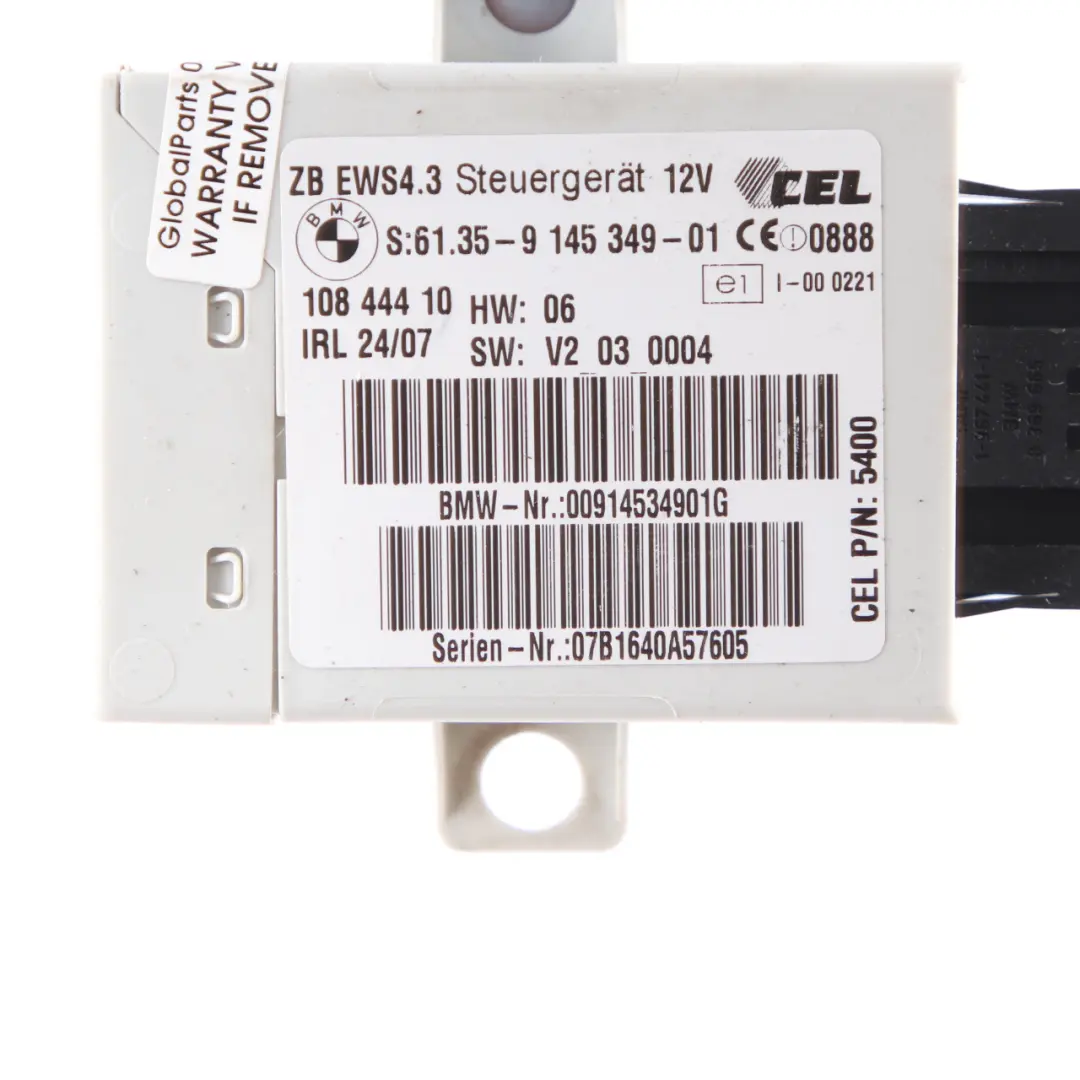 BMW X3 E83 LCI M47N2 2.0d 150HP ECU Kit DDE EWS4 Schlüssel Handbuch - SKU 7805349-2 - Teilenummer 7805349