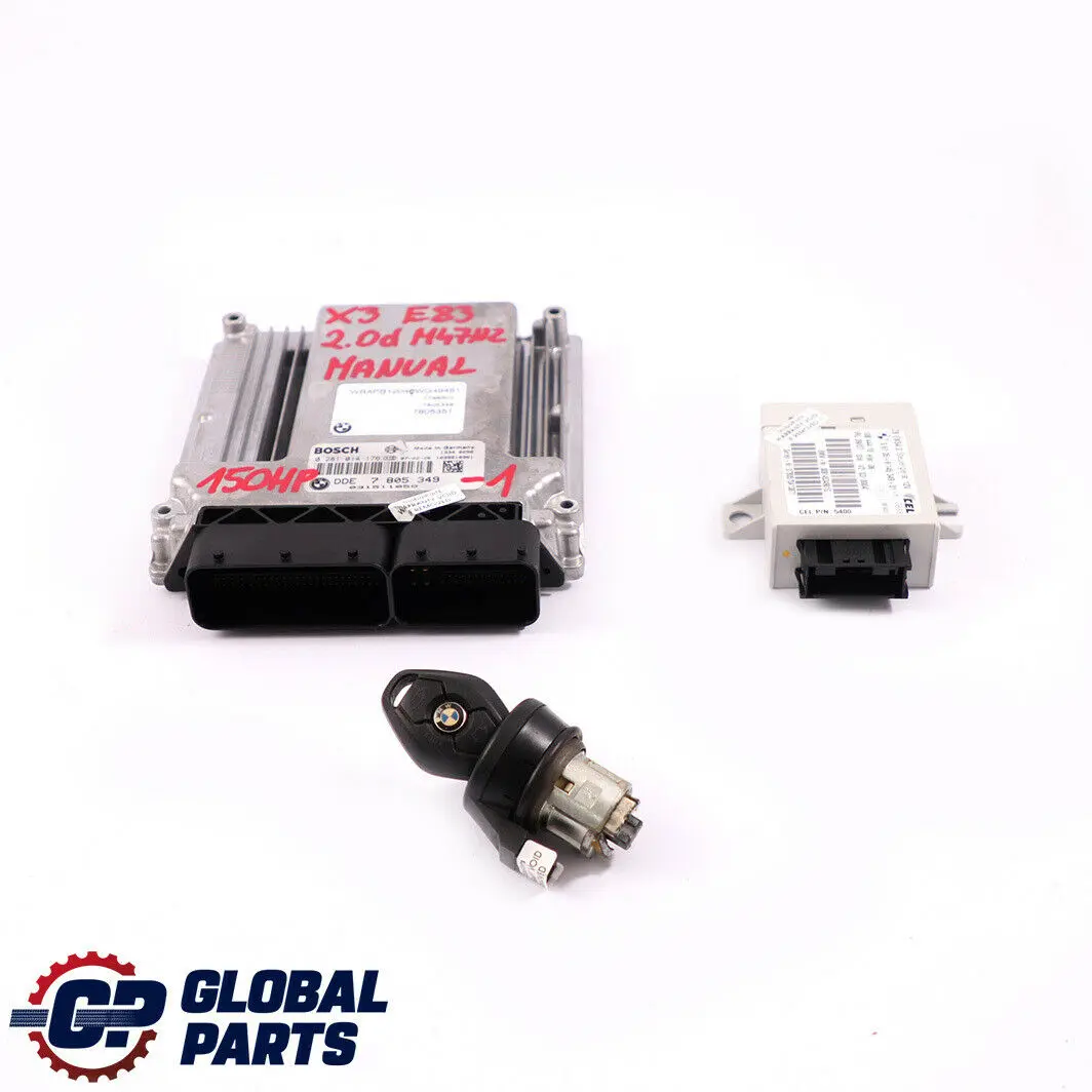 M47N2 2.0d 150HP Kit centralina DDE Cambio manuale per BMW X3 E83 LCI con numero di parte 7805349 BMW X3 E83 LCI M47N2 2.0d 150HP Kit centralina DDE Cambio manuale - SKU 7805349 - Numero di parte 7805349