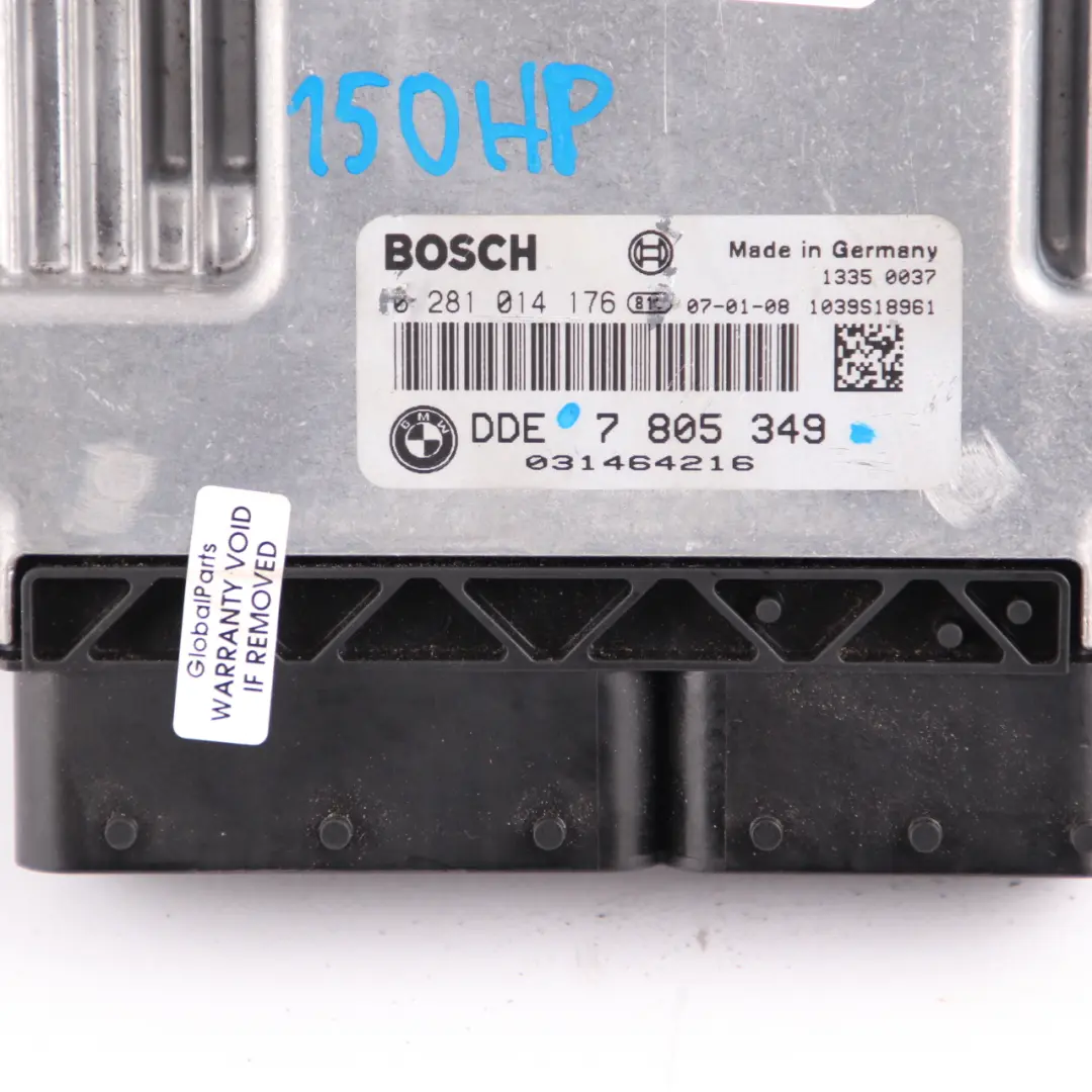 BMW X3 E83 LCI M47N2 2.0d 150HP Kit ECU DDE Transmisión Manual - SKU 7805349 - Número de pieza 7805349