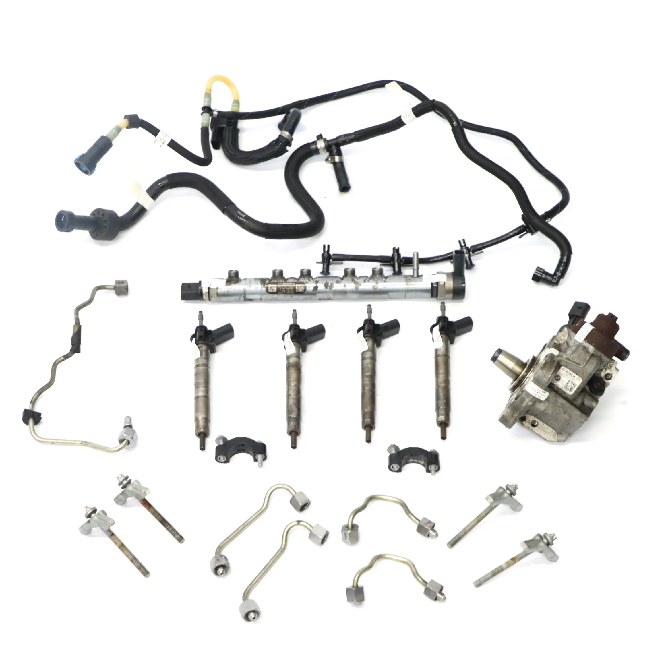 BMW E87 LCI E90 120d 320d N47 Set Iniettore Sistema iniezione pompa carburante