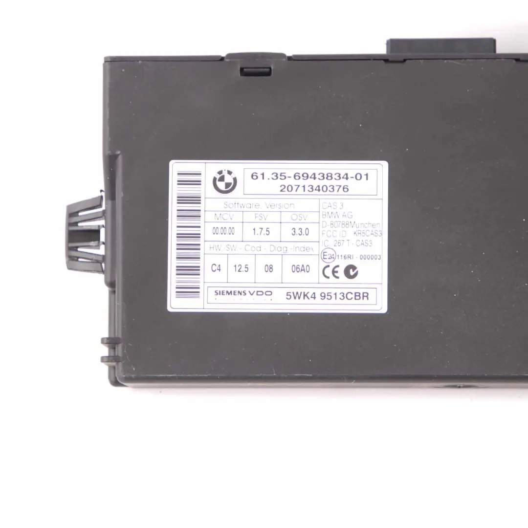 BMW 3 Series E92 E93 Diesel 330d M57N2 231HP ECU Kit DDE 7805585 + CAS3 + Key - SKU 7805585-1 - Part number 7805286