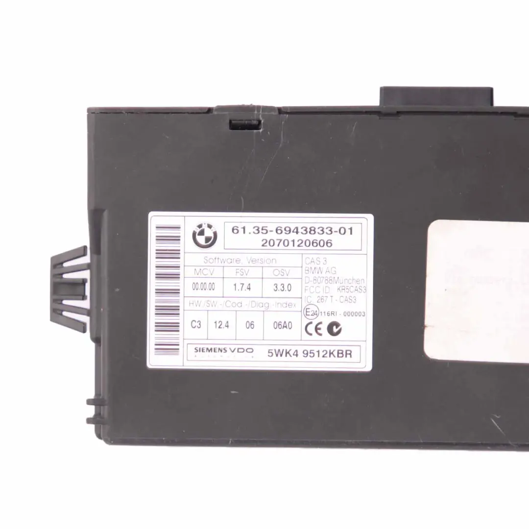 M57N2 235HP ECU Kit DDE + CAS3 + Key Automatic to BMW X5 E70 Diesel 3.0d with Part number 7805585 BMW X5 E70 Diesel 3.0d M57N2 235HP ECU Kit DDE + CAS3 + Key Automatic - SKU 7805585-3 - Part number 7805585