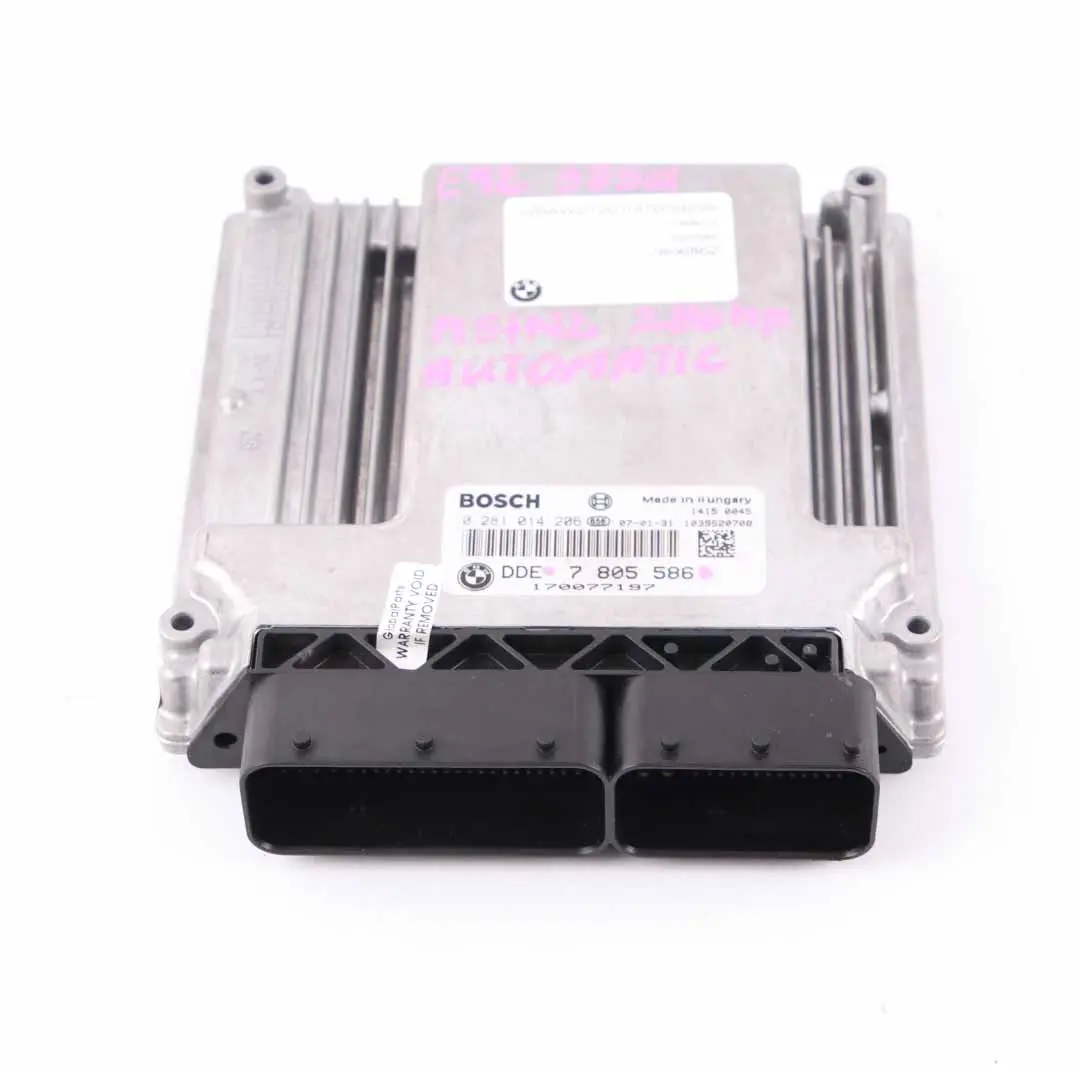 BMW E60 E90 335d 535d M57N2 Engine Control Unit Module ECU DDE Automatic - SKU 7805586 - Part number 7805586