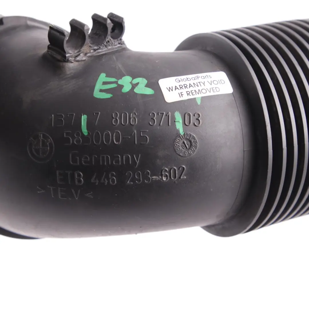 Intake Hose BMW E90 E91 E92 LCI N57 Filtered Air Pipe Line to Air with Part number 7806371 Air Intake Hose BMW E90 E91 E92 LCI N57 Filtered Air Pipe Line - SKU 7806371 - Part number 7806371