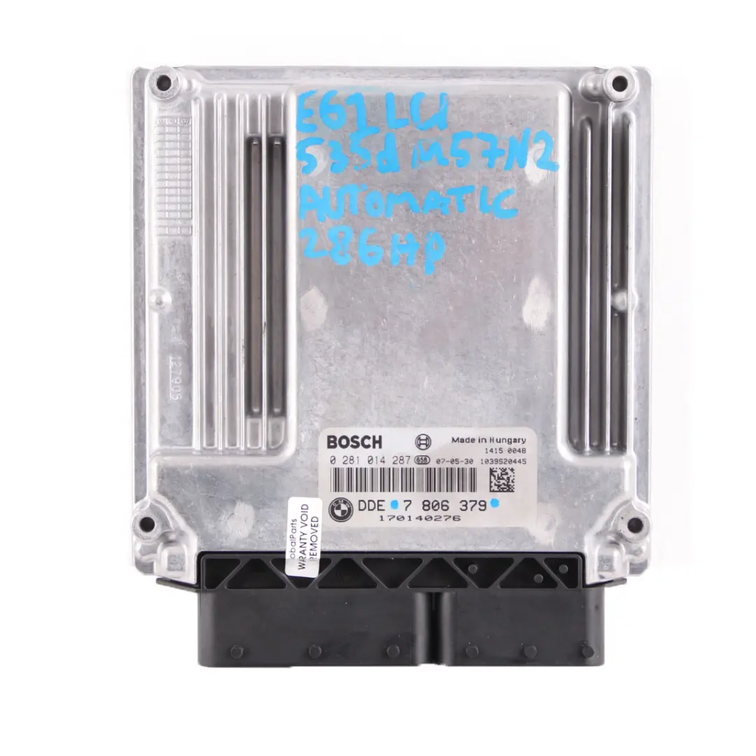 BMW E60 E61 LCI 535d M57N2 Engine ECU KIT DDE CAS3 Keys Ignition Reader - SKU 7806379-1 - Part number 7806379