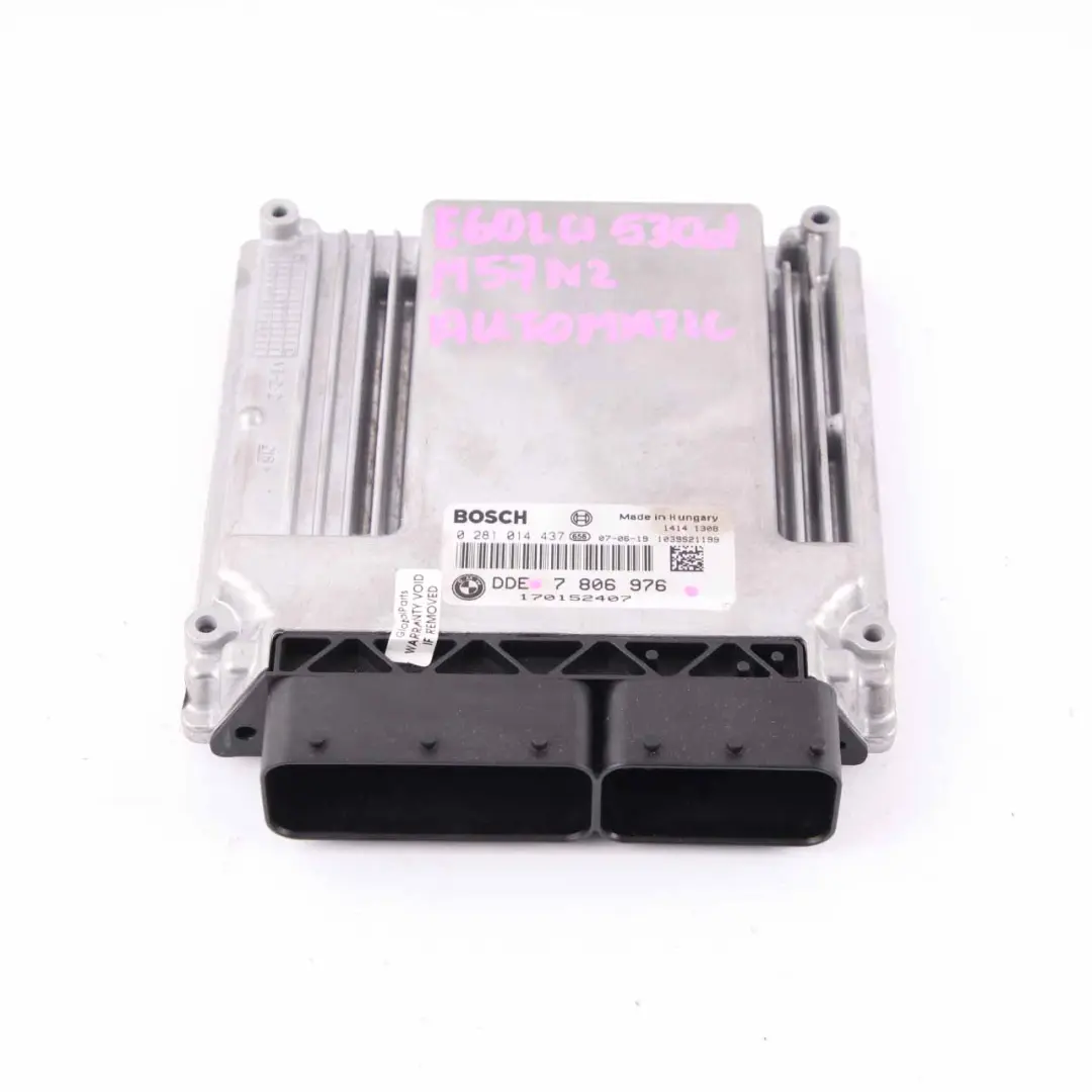 BMW E60 E61 LCI 530d M57N2 235HP Engine Control ECU KIT DDE CAS3 Key - SKU 7806976-4 - Part number 7806976