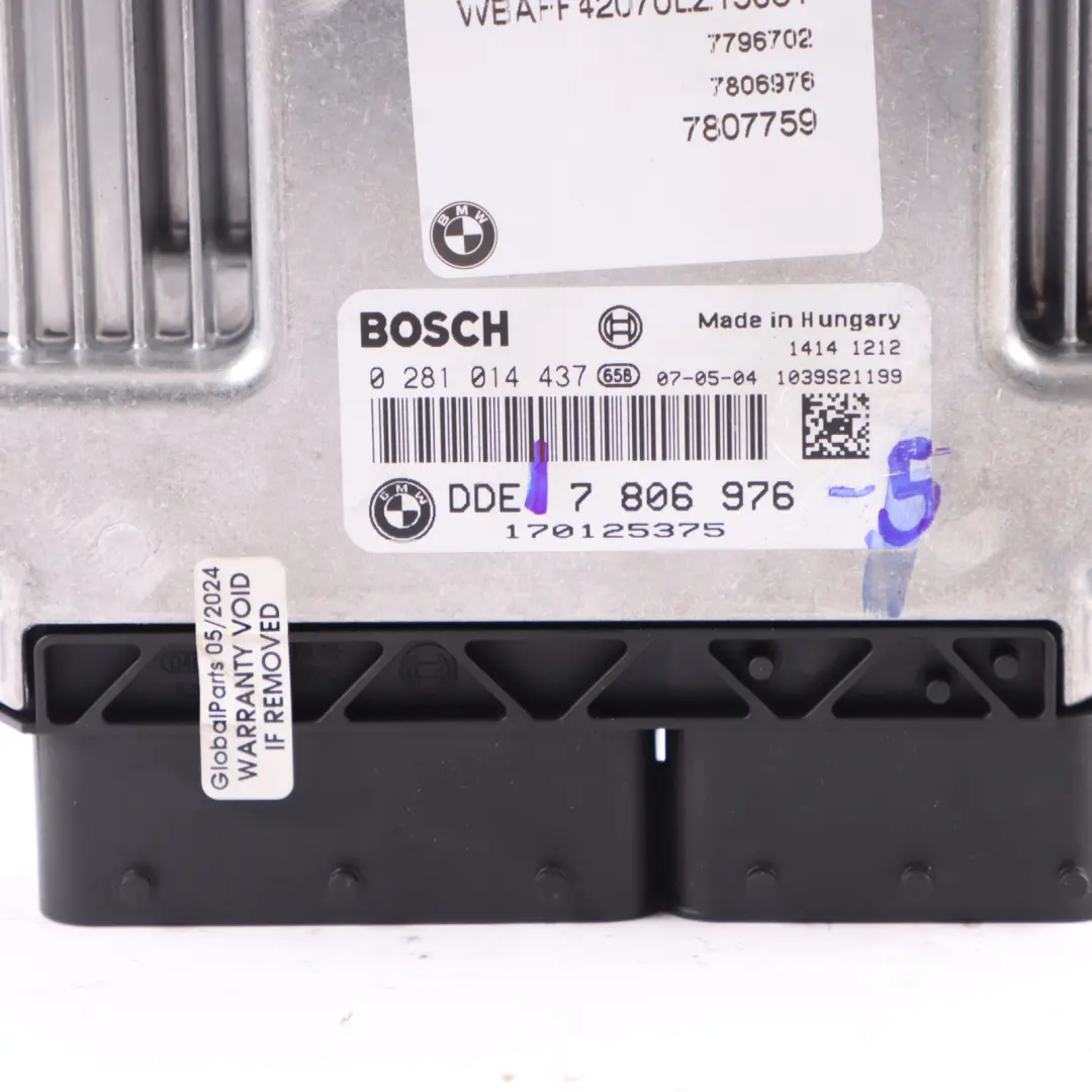 BMW X5 E70 3.0d M57N2 235HP Engine Unit ECU Kit DDE CAS3 Key Automatic - SKU 7806976-5 - Part number 7806976
