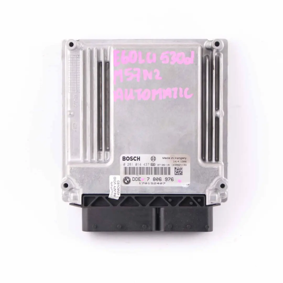 M57N2 235HP Control motor ECU DDE Automático para BMW E60 LCI E90 330d 530d con número de pieza 7806976 BMW E60 LCI E90 330d 530d M57N2 235HP Control motor ECU DDE Automático - SKU 7806976 - Número de pieza 7806976